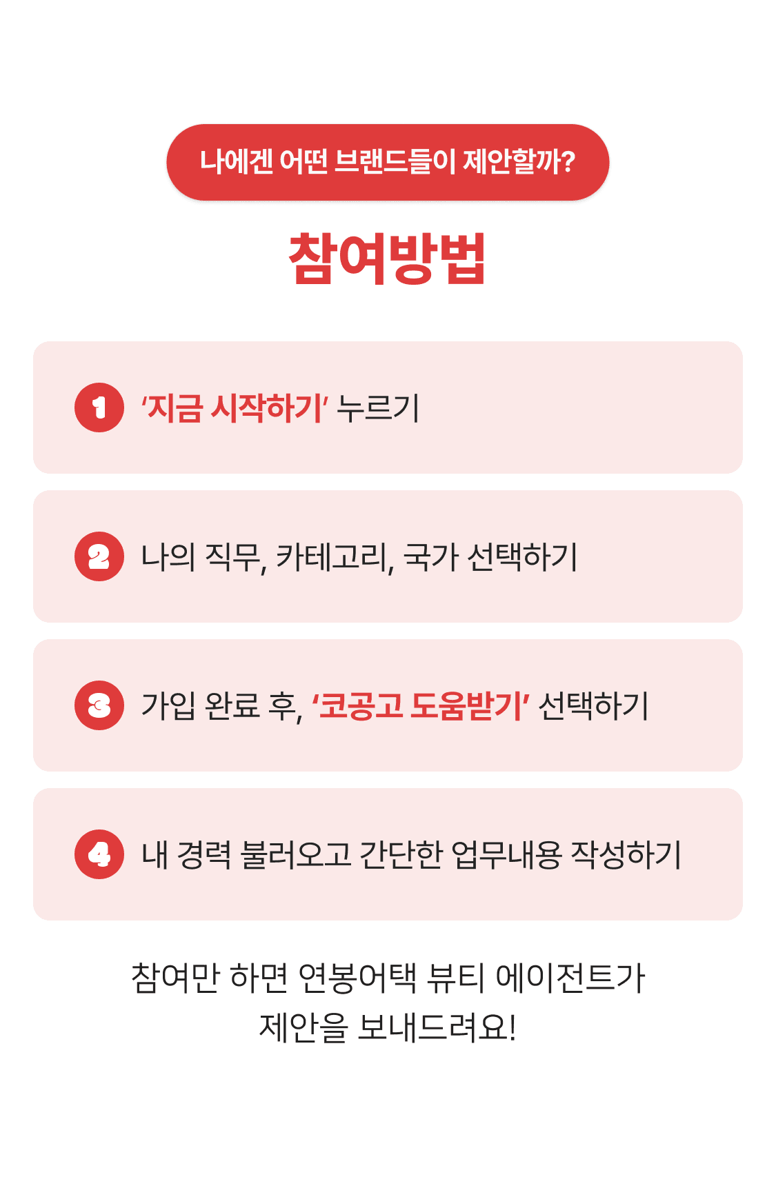 뷰티브랜드 채용플랫폼 코공고