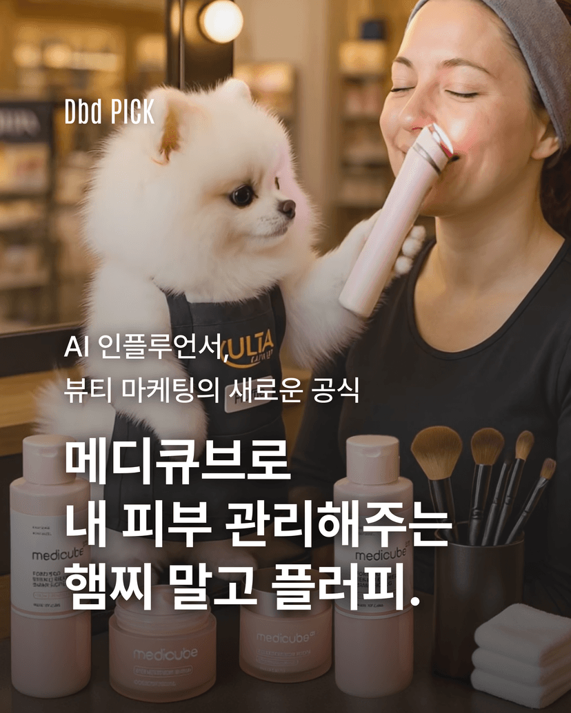 메디큐브로 내 피부 관리해주는 햄찌 말고 플러피.